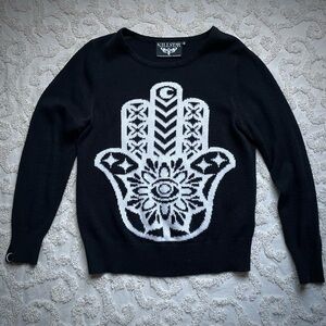 Killstar Hamsa Hand Sweater small
